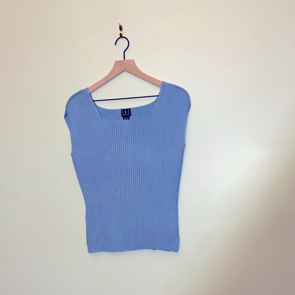 I.N.C ribbed women top size XL length 22 1/2 inches, shoulder 18 inches.